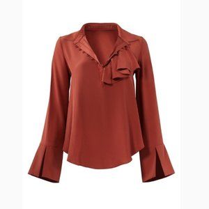 Cinq à Sept Rust Blouse
